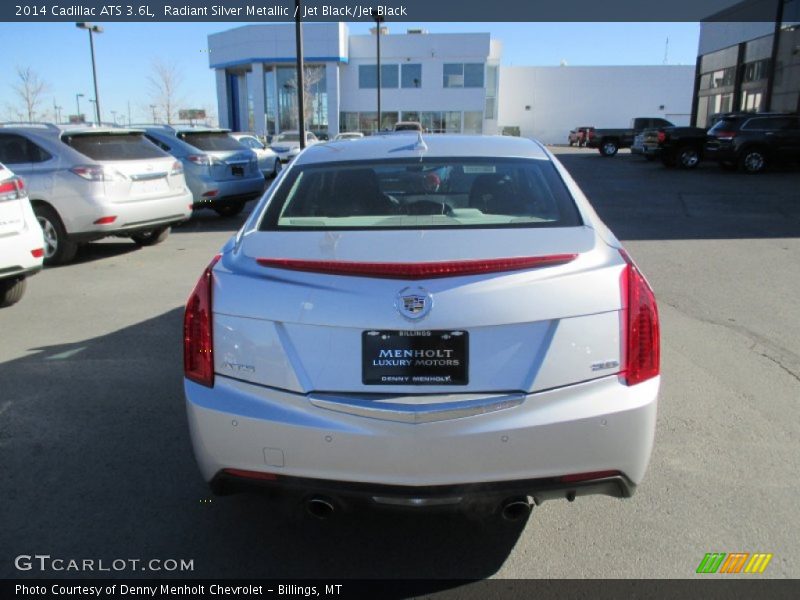 Radiant Silver Metallic / Jet Black/Jet Black 2014 Cadillac ATS 3.6L