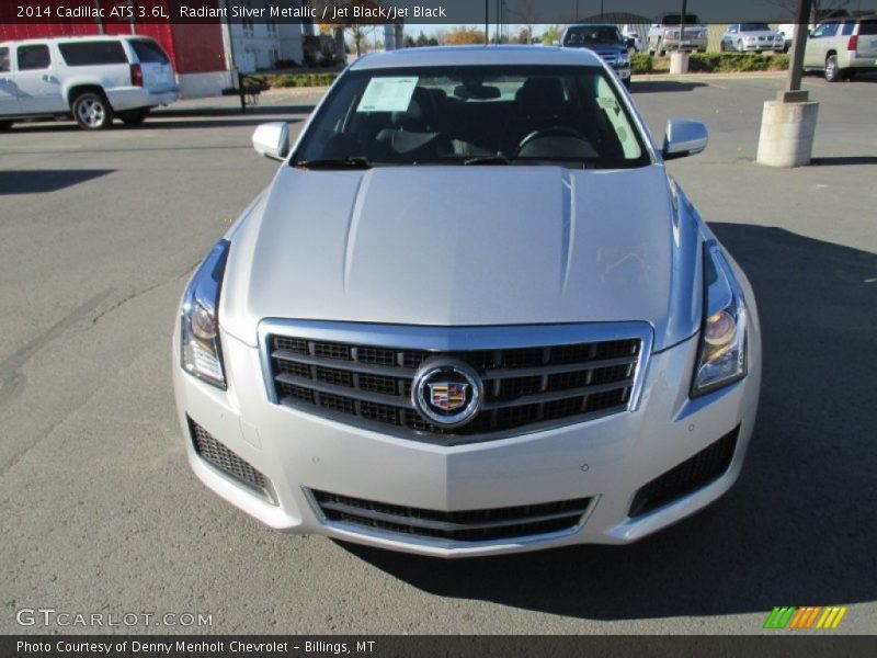 Radiant Silver Metallic / Jet Black/Jet Black 2014 Cadillac ATS 3.6L
