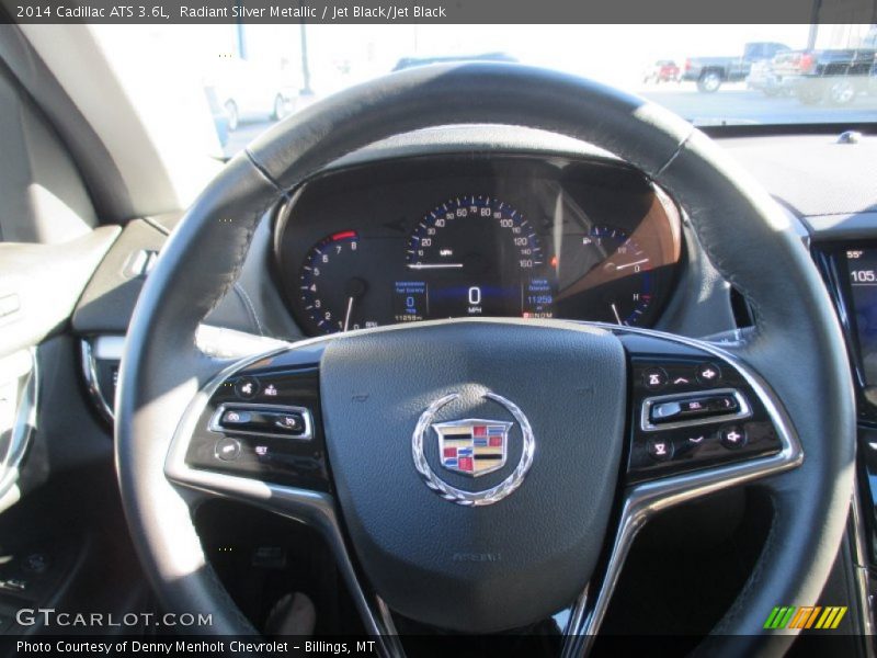 Radiant Silver Metallic / Jet Black/Jet Black 2014 Cadillac ATS 3.6L