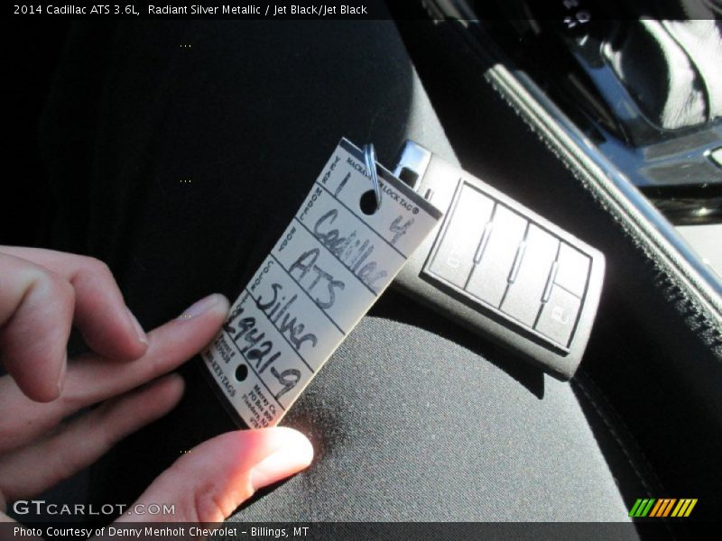 Radiant Silver Metallic / Jet Black/Jet Black 2014 Cadillac ATS 3.6L