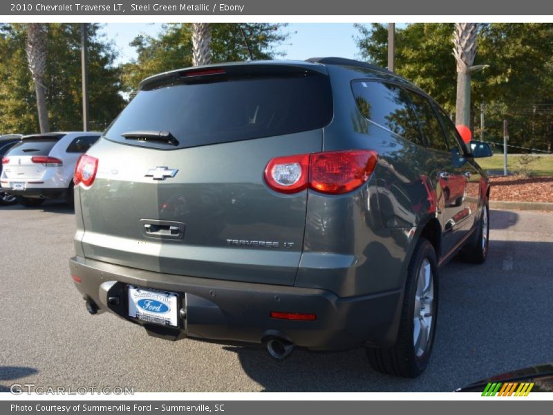 Steel Green Metallic / Ebony 2010 Chevrolet Traverse LT