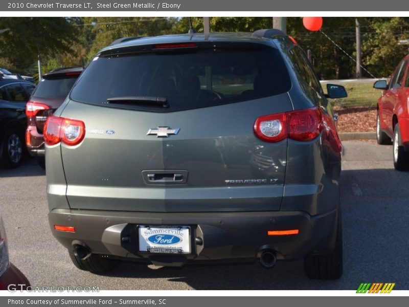 Steel Green Metallic / Ebony 2010 Chevrolet Traverse LT