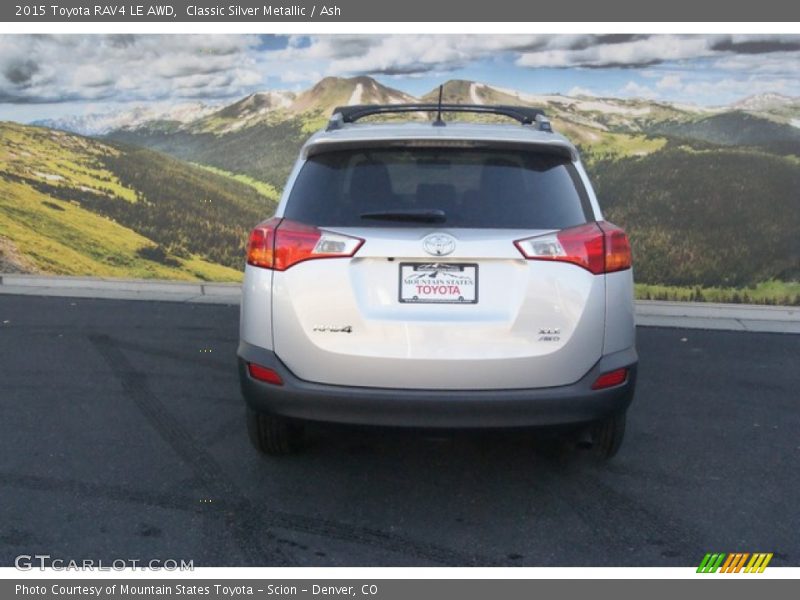 Classic Silver Metallic / Ash 2015 Toyota RAV4 LE AWD