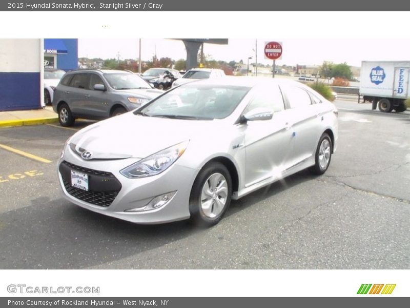 Starlight Silver / Gray 2015 Hyundai Sonata Hybrid