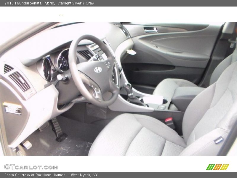 Starlight Silver / Gray 2015 Hyundai Sonata Hybrid