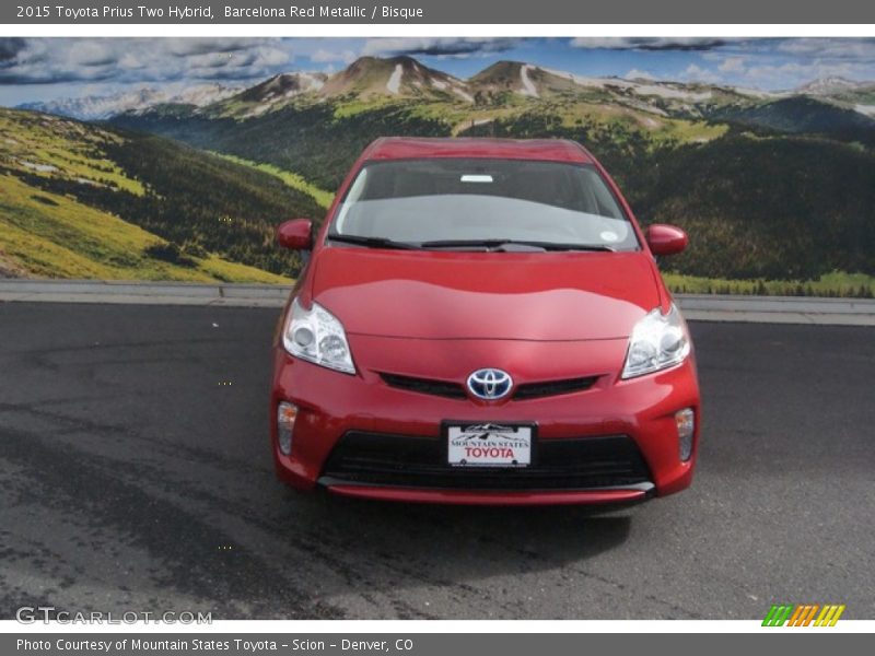 Barcelona Red Metallic / Bisque 2015 Toyota Prius Two Hybrid