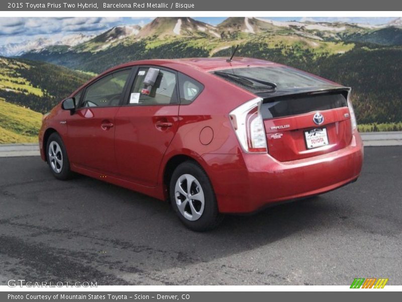 Barcelona Red Metallic / Bisque 2015 Toyota Prius Two Hybrid