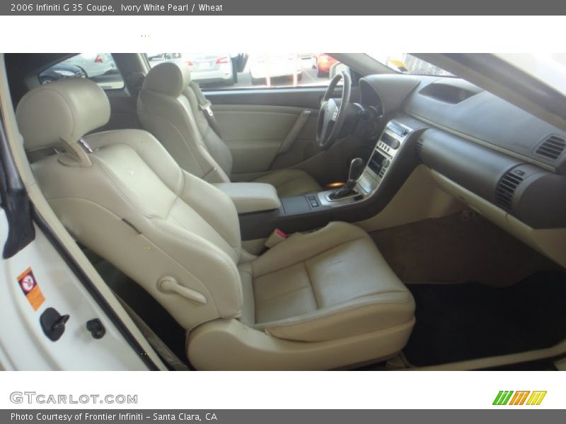 Ivory White Pearl / Wheat 2006 Infiniti G 35 Coupe