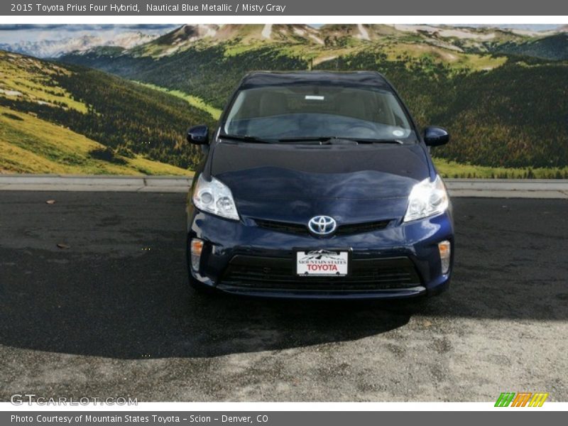 Nautical Blue Metallic / Misty Gray 2015 Toyota Prius Four Hybrid