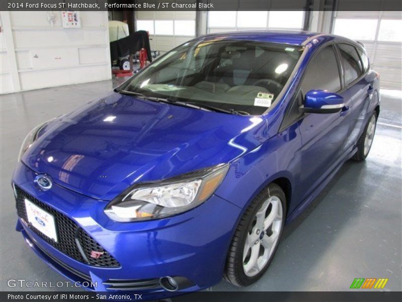 Performance Blue / ST Charcoal Black 2014 Ford Focus ST Hatchback