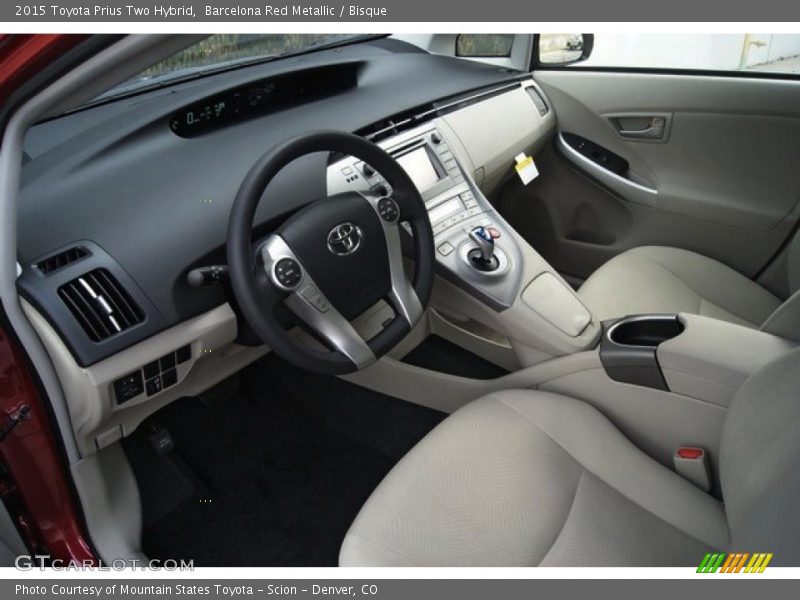 Barcelona Red Metallic / Bisque 2015 Toyota Prius Two Hybrid