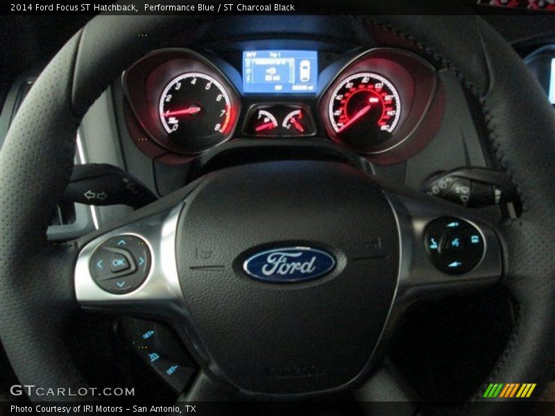 Performance Blue / ST Charcoal Black 2014 Ford Focus ST Hatchback