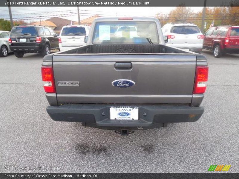 Dark Shadow Grey Metallic / Medium Dark Flint 2010 Ford Ranger XL Regular Cab