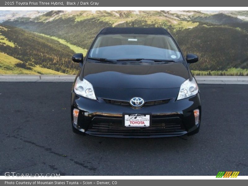 Black / Dark Gray 2015 Toyota Prius Three Hybrid