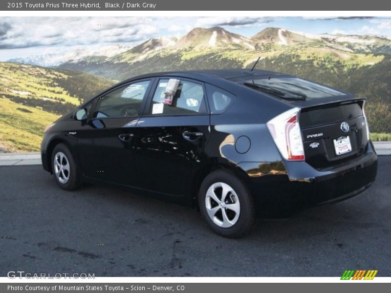 Black / Dark Gray 2015 Toyota Prius Three Hybrid