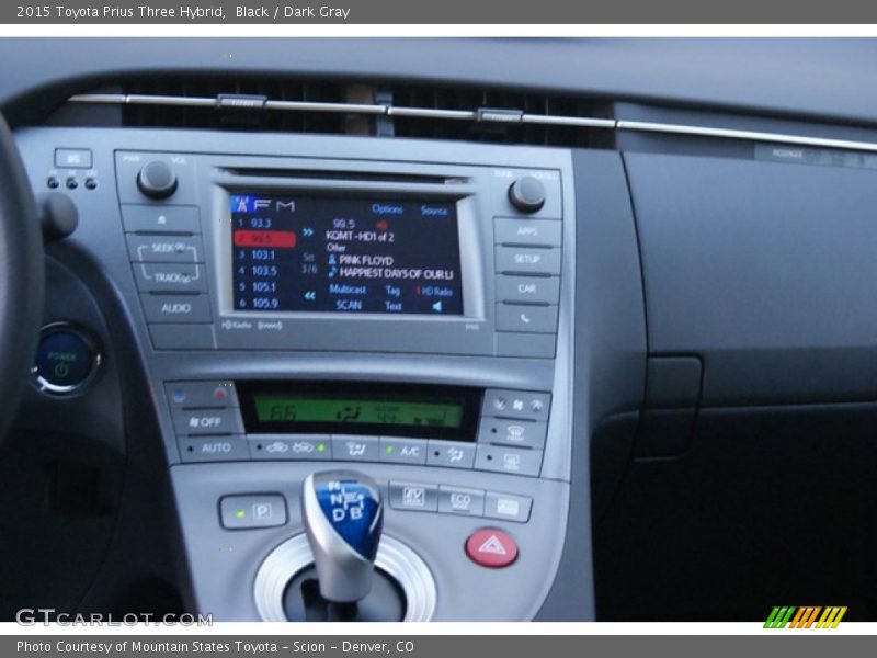 Black / Dark Gray 2015 Toyota Prius Three Hybrid