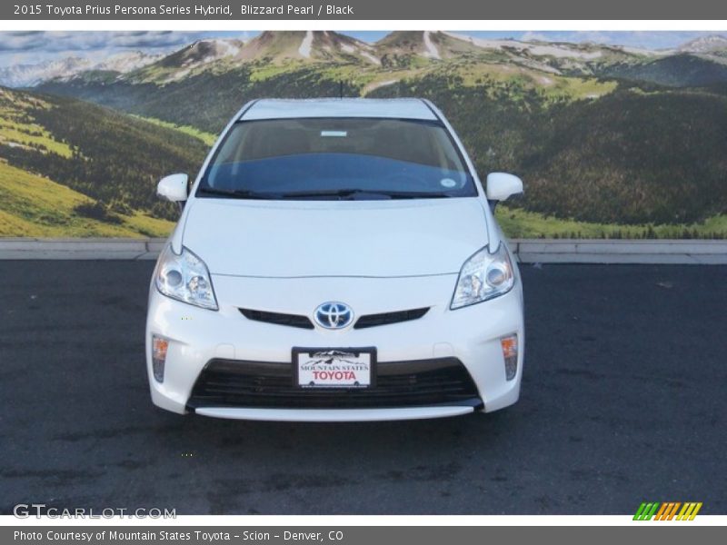 Blizzard Pearl / Black 2015 Toyota Prius Persona Series Hybrid