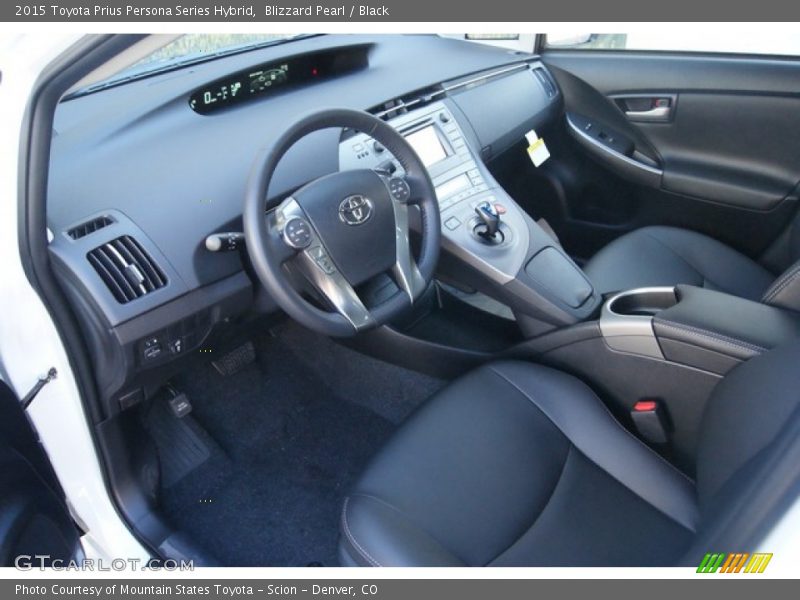 Blizzard Pearl / Black 2015 Toyota Prius Persona Series Hybrid
