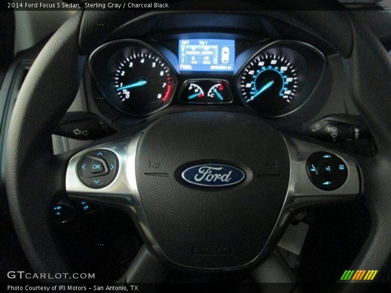 Sterling Gray / Charcoal Black 2014 Ford Focus S Sedan