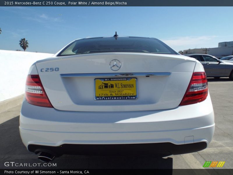 Polar White / Almond Beige/Mocha 2015 Mercedes-Benz C 250 Coupe