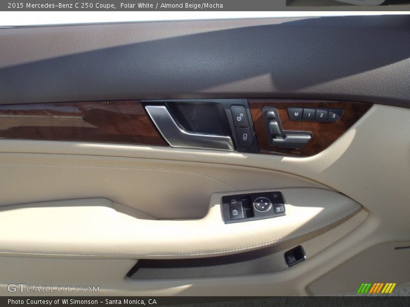 Polar White / Almond Beige/Mocha 2015 Mercedes-Benz C 250 Coupe