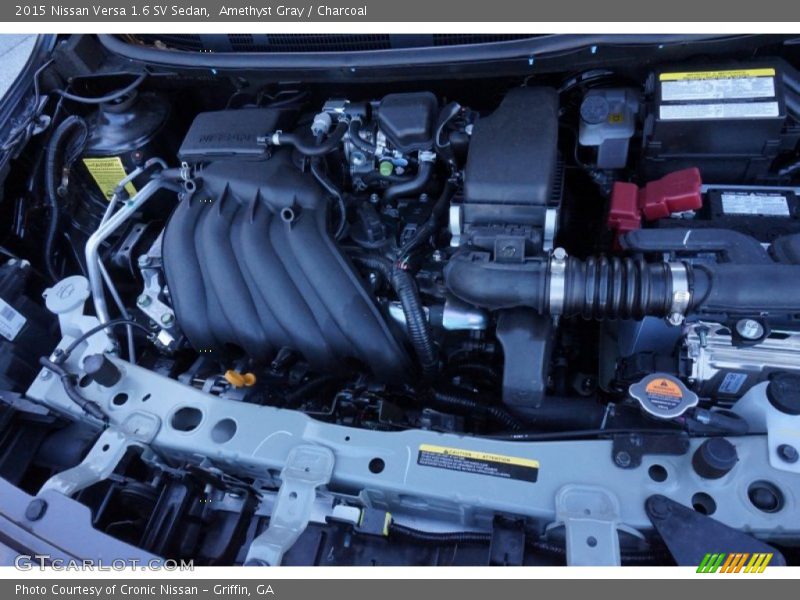 Amethyst Gray / Charcoal 2015 Nissan Versa 1.6 SV Sedan
