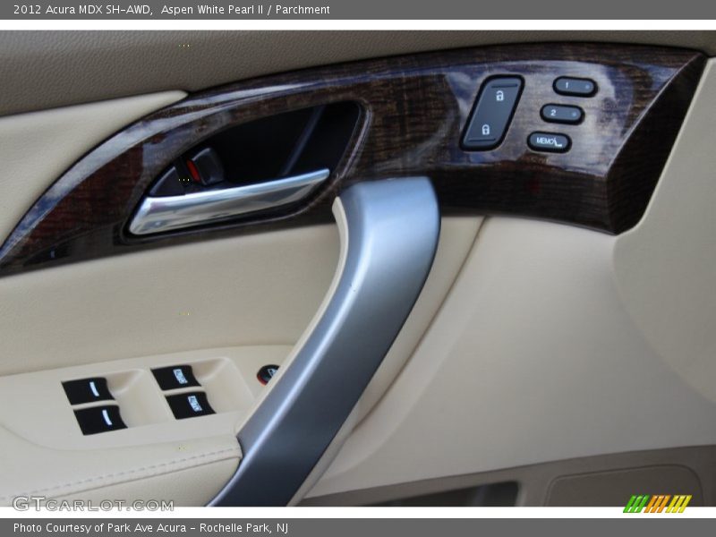 Aspen White Pearl II / Parchment 2012 Acura MDX SH-AWD