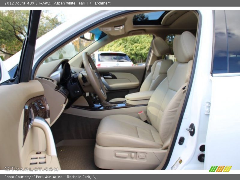 Aspen White Pearl II / Parchment 2012 Acura MDX SH-AWD