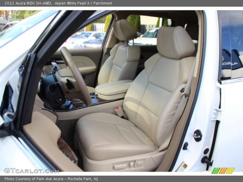 Aspen White Pearl II / Parchment 2012 Acura MDX SH-AWD