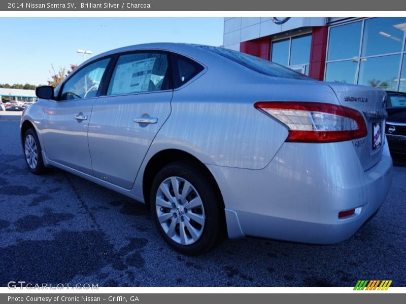 Brilliant Silver / Charcoal 2014 Nissan Sentra SV
