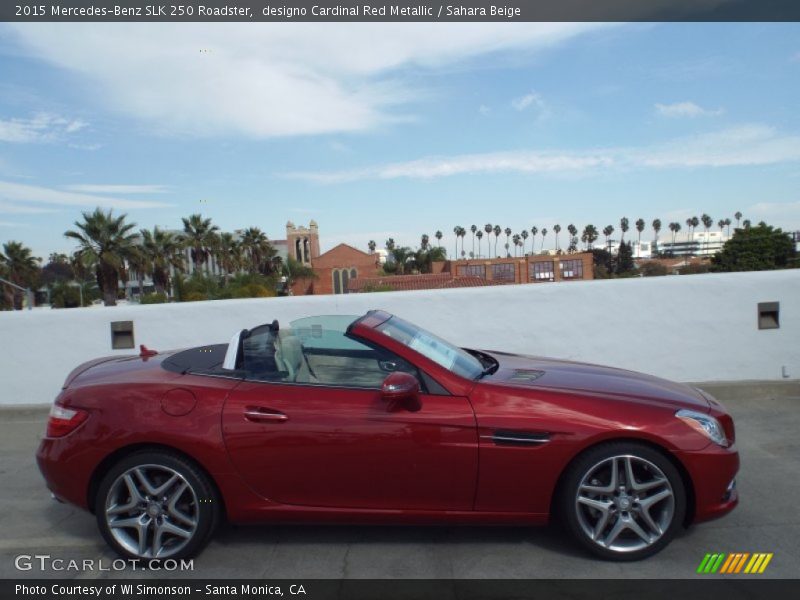 designo Cardinal Red Metallic / Sahara Beige 2015 Mercedes-Benz SLK 250 Roadster