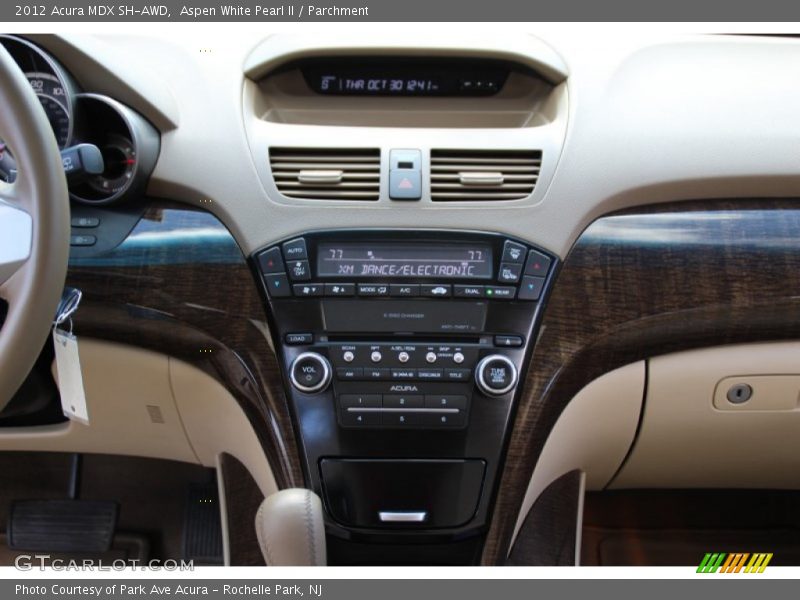 Aspen White Pearl II / Parchment 2012 Acura MDX SH-AWD