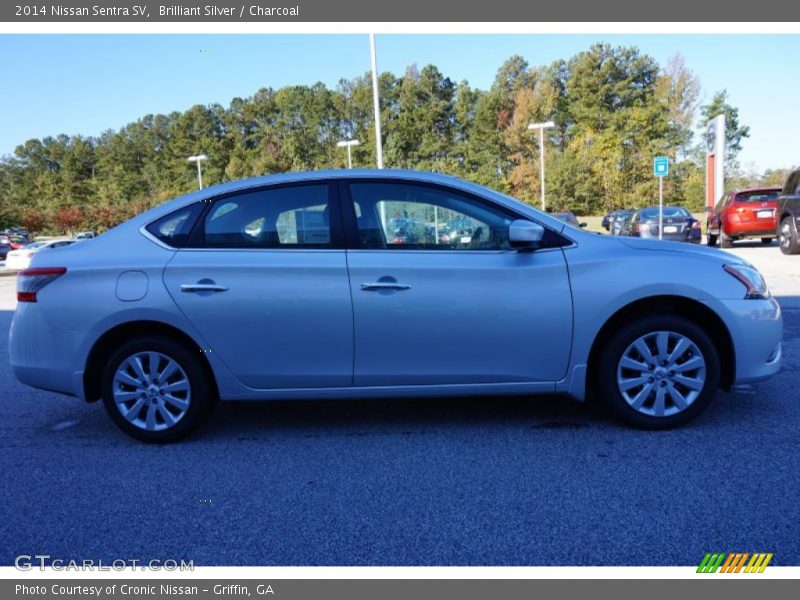 Brilliant Silver / Charcoal 2014 Nissan Sentra SV