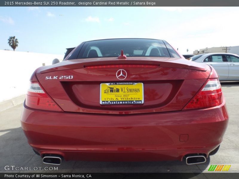 designo Cardinal Red Metallic / Sahara Beige 2015 Mercedes-Benz SLK 250 Roadster