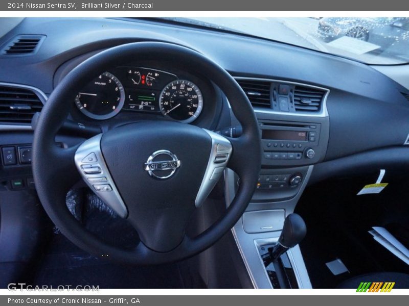 Brilliant Silver / Charcoal 2014 Nissan Sentra SV