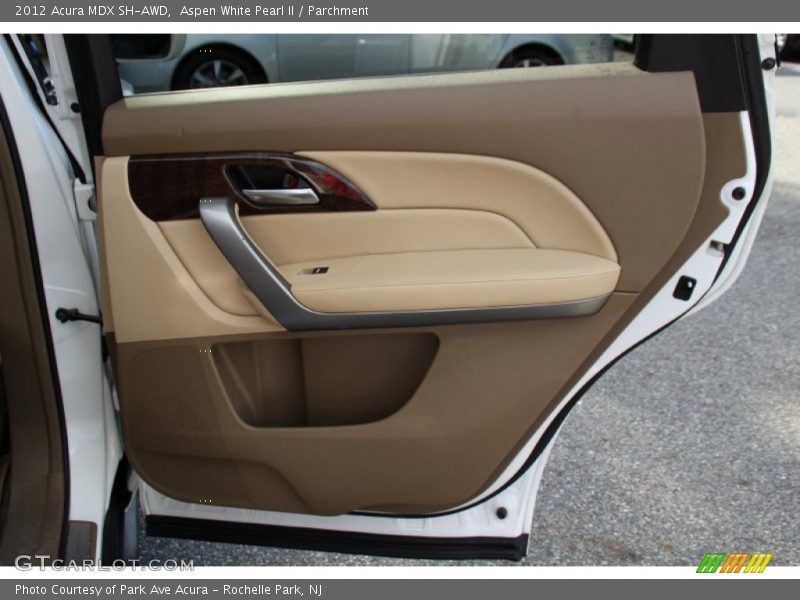 Aspen White Pearl II / Parchment 2012 Acura MDX SH-AWD