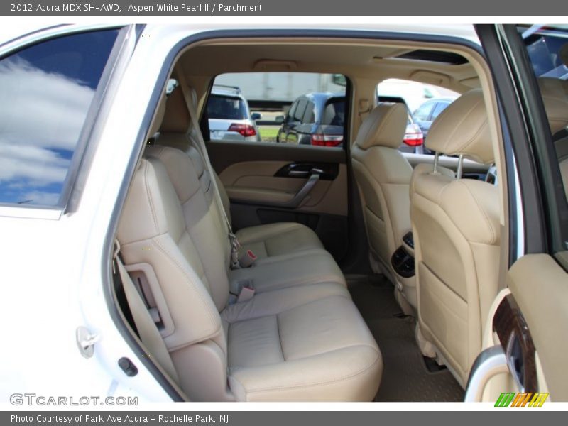 Aspen White Pearl II / Parchment 2012 Acura MDX SH-AWD