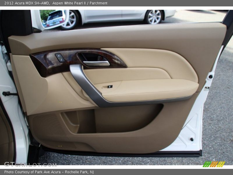 Aspen White Pearl II / Parchment 2012 Acura MDX SH-AWD