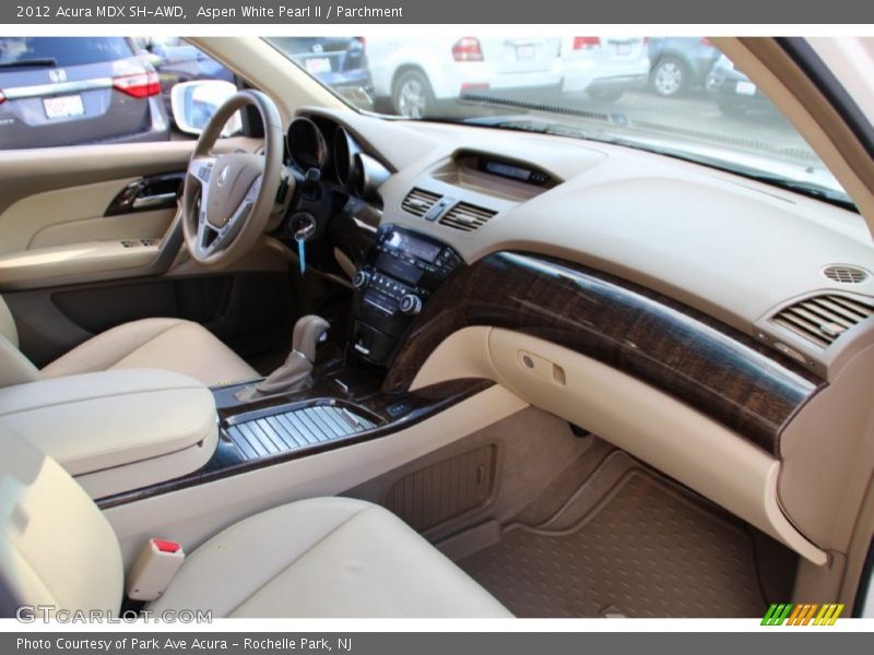 Aspen White Pearl II / Parchment 2012 Acura MDX SH-AWD