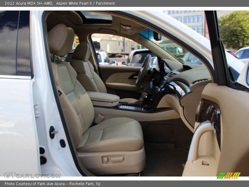 Aspen White Pearl II / Parchment 2012 Acura MDX SH-AWD