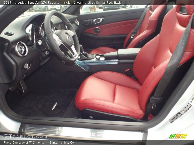 Iridium Silver Metallic / Bengal Red/Black 2015 Mercedes-Benz SLK 250 Roadster