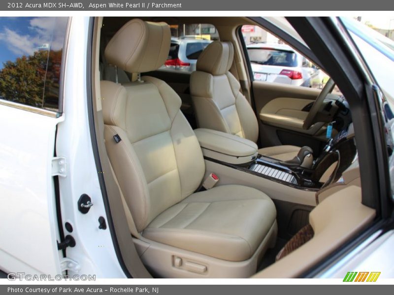 Aspen White Pearl II / Parchment 2012 Acura MDX SH-AWD