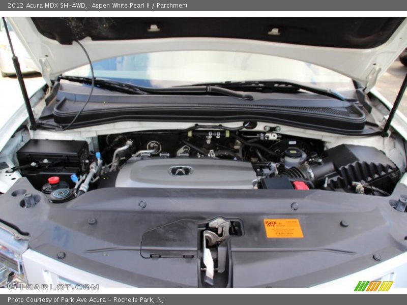 Aspen White Pearl II / Parchment 2012 Acura MDX SH-AWD