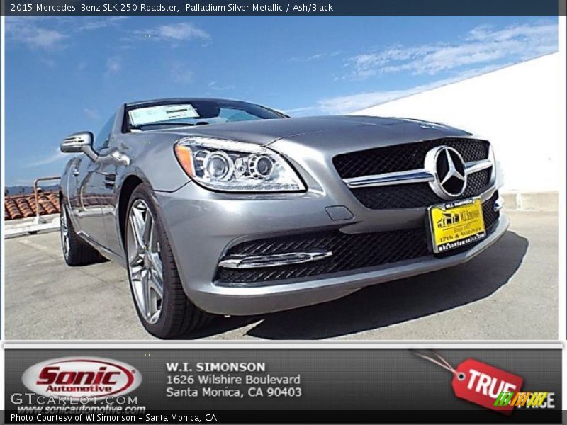 Palladium Silver Metallic / Ash/Black 2015 Mercedes-Benz SLK 250 Roadster