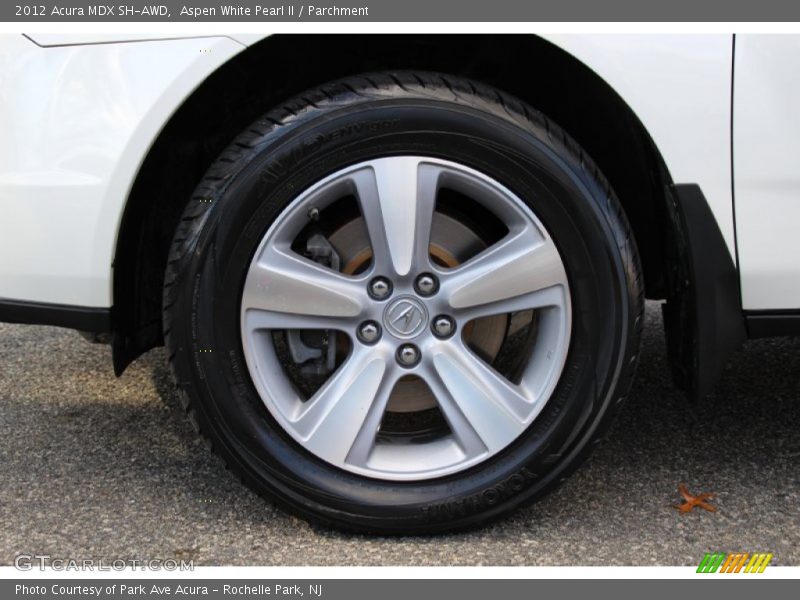 Aspen White Pearl II / Parchment 2012 Acura MDX SH-AWD