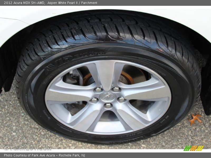 Aspen White Pearl II / Parchment 2012 Acura MDX SH-AWD