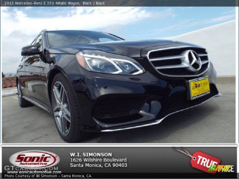 Black / Black 2015 Mercedes-Benz E 350 4Matic Wagon