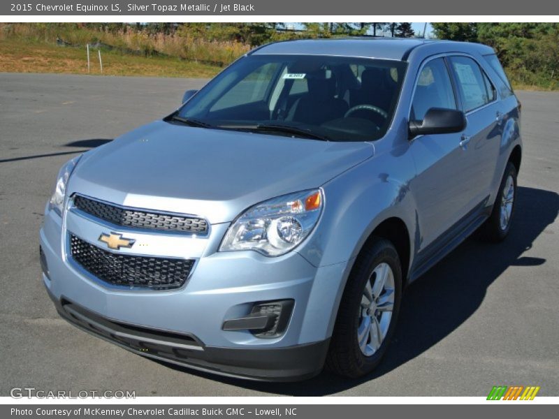 Silver Topaz Metallic / Jet Black 2015 Chevrolet Equinox LS