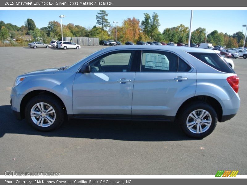 Silver Topaz Metallic / Jet Black 2015 Chevrolet Equinox LS
