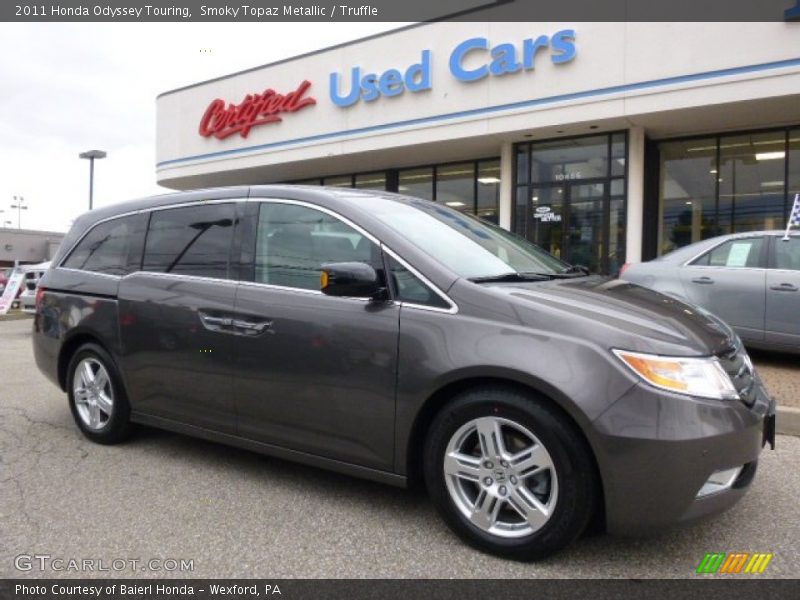 Smoky Topaz Metallic / Truffle 2011 Honda Odyssey Touring